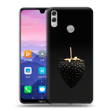 Пластиковый чехол на Huawei Honor 8X Max с принтом Черная клубника Пластиковый чехол на Huawei Honor 8X Max с принтом Черная клубника