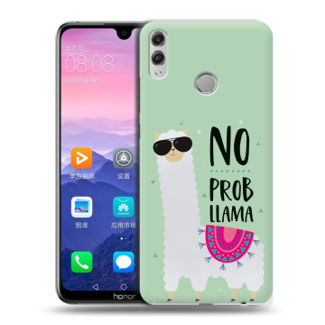 Пластиковый чехол на Huawei Honor 8X Max с принтом Лама Пластиковый чехол на Huawei Honor 8X Max с принтом Лама