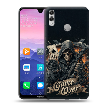 Пластиковый чехол на Huawei Honor 8X Max с принтом Скелет карты Пластиковый чехол на Huawei Honor 8X Max с принтом Скелет карты