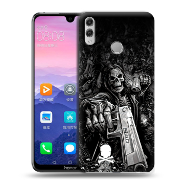 Пластиковый чехол на Huawei Honor 8X Max с принтом Скелет Пластиковый чехол на Huawei Honor 8X Max с принтом Скелет