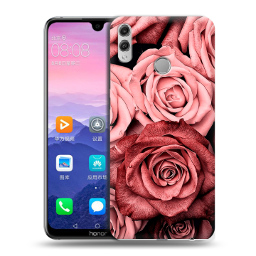 Пластиковый чехол на Huawei Honor 8X Max с принтом Цветы розы Пластиковый чехол на Huawei Honor 8X Max с принтом Цветы розы