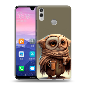 Пластиковый чехол на Huawei Honor 8X Max с принтом Сова Пластиковый чехол на Huawei Honor 8X Max с принтом Сова
