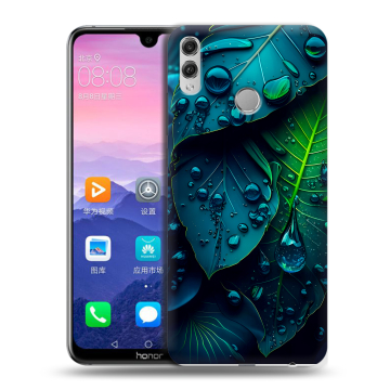 Пластиковый чехол на Huawei Honor 8X Max с принтом Листья Пластиковый чехол на Huawei Honor 8X Max с принтом Листья