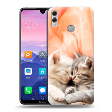 Пластиковый чехол на Huawei Honor 8X Max с принтом Котята