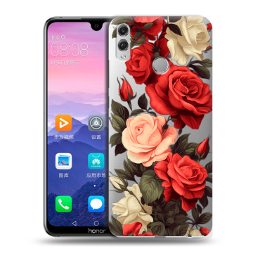 Пластиковый чехол на Huawei Honor 8X Max с принтом Розы
