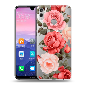 Пластиковый чехол на Huawei Honor 8X Max с принтом Розы