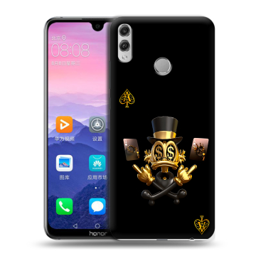Пластиковый чехол на Huawei Honor 8X Max с принтом Золотой скрудж макдак