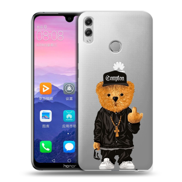 Пластиковый чехол на Huawei Honor 8X Max с принтом Плюшевый медведь