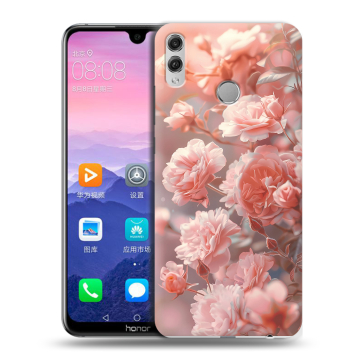 Пластиковый чехол на Huawei Honor 8X Max с принтом Розовые розы