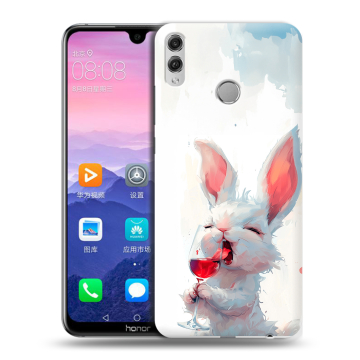 Пластиковый чехол на Huawei Honor 8X Max с принтом кролик зайчик