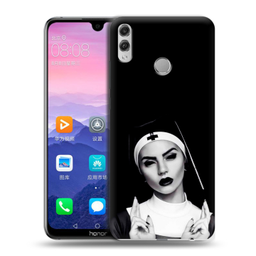 Пластиковый чехол на Huawei Honor 8X Max с принтом монашка