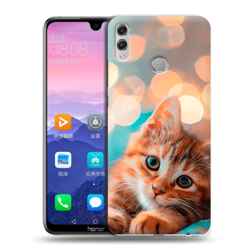 Пластиковый чехол на Huawei Honor 8X Max с принтом котик