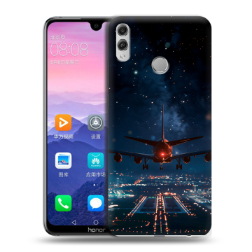 Пластиковый чехол на Huawei Honor 8X Max с принтом самолет