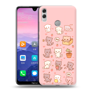 Пластиковый чехол на Huawei Honor 8X Max с принтом Hello Kitty Хелоу Кити