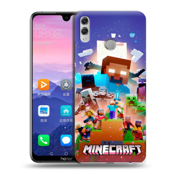Пластиковый чехол на Huawei Honor 8X Max с принтом Майнкрафт Minecraft Пластиковый чехол на Huawei Honor 8X Max с принтом Майнкрафт Minecraft