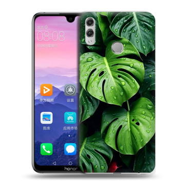 Пластиковый чехол на Huawei Honor 8X Max с принтом Листья