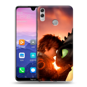 Пластиковый чехол на Huawei Honor 8X Max с принтом Как приручить дракона