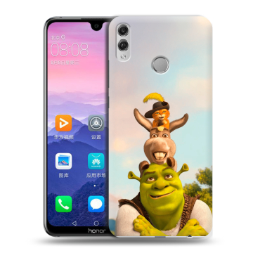 Пластиковый чехол на Huawei Honor 8X Max с принтом Шрек Shrek