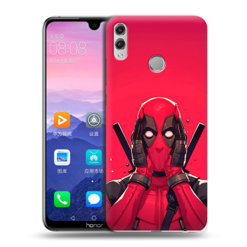 Пластиковый чехол на Huawei Honor 8X Max с принтом Дедпул Deadpool