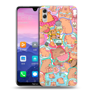 Пластиковый чехол на Huawei Honor 8X Max с принтом капибары