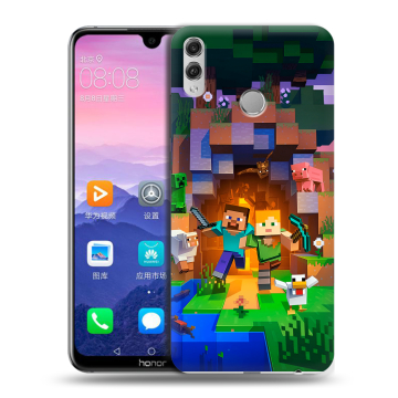 Пластиковый чехол на Huawei Honor 8X Max с принтом Майнкрафт Minecraft Пластиковый чехол на Huawei Honor 8X Max с принтом Майнкрафт Minecraft