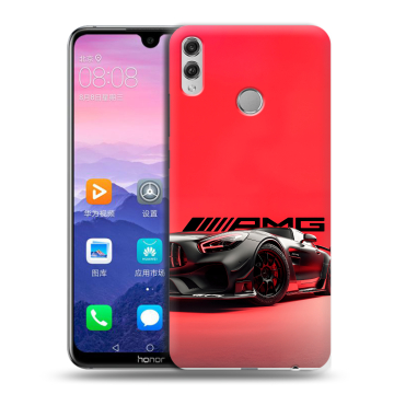 Пластиковый чехол на Huawei Honor 8X Max с принтом Мерседес Mercedes AMG