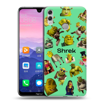 Пластиковый чехол на Huawei Honor 8X Max с принтом Шрек Shrek