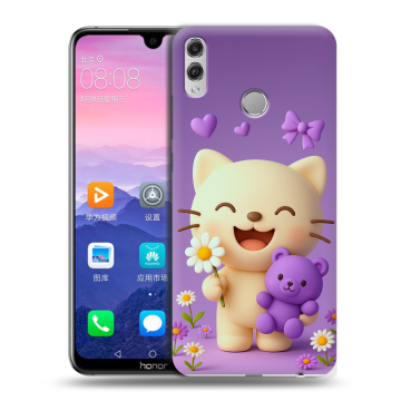 Пластиковый чехол на Huawei Honor 8X Max с принтом для девочек