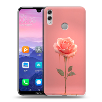Пластиковый чехол на Huawei Honor 8X Max с принтом Розовая роза
