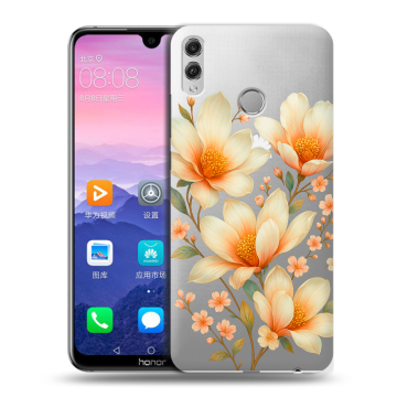 Пластиковый чехол на Huawei Honor 8X Max с принтом Цветы
