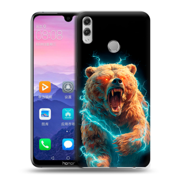 Пластиковый чехол на Huawei Honor 8X Max с принтом Медведь