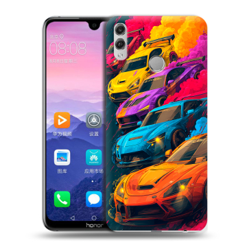 Пластиковый чехол на Huawei Honor 8X Max с принтом Тачки