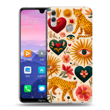 Пластиковый чехол на Huawei Honor 8X Max с принтом Модный принт