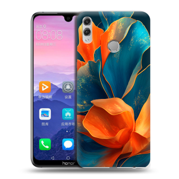 Пластиковый чехол на Huawei Honor 8X Max с принтом Цветы