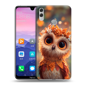 Пластиковый чехол на Huawei Honor 8X Max с принтом Милая сова