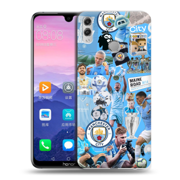 Пластиковый чехол на Huawei Honor 8X Max с принтом Man City Манчестер Сити