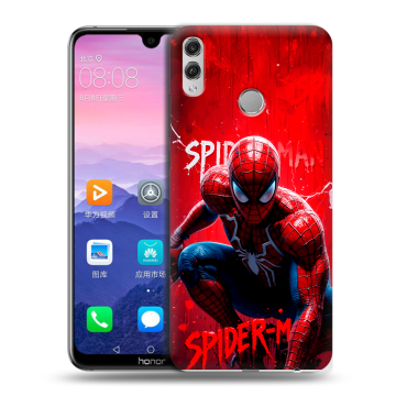 Пластиковый чехол на Huawei Honor 8X Max с принтом Spiderman Человек паук Пластиковый чехол на Huawei Honor 8X Max с принтом Spiderman Человек паук