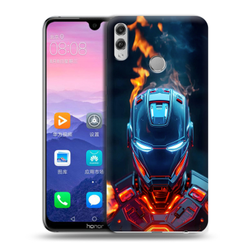 Пластиковый чехол на Huawei Honor 8X Max с принтом IronMan Железный человек