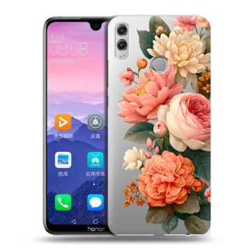 Пластиковый чехол на Huawei Honor 8X Max с принтом цветы