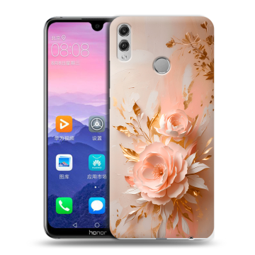 Пластиковый чехол на Huawei Honor 8X Max с принтом женский