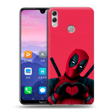Пластиковый чехол на Huawei Honor 8X Max с принтом Дедпул Deadpool