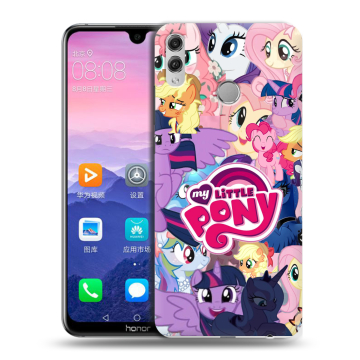 Пластиковый чехол на Huawei Honor 8X Max с принтом My little pony Дружба чудо
