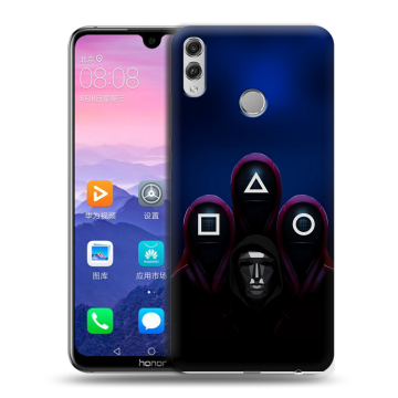 Пластиковый чехол на Huawei Honor 8X Max с принтом Игра Кальмара