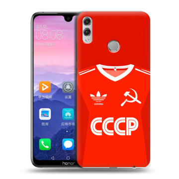 Пластиковый чехол на Huawei Honor 8X Max с принтом Флаг Герб СССР