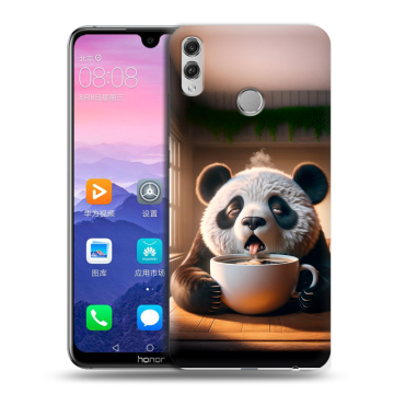 Пластиковый чехол на Huawei Honor 8X Max с принтом смешная панда