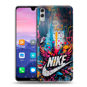 Пластиковый чехол на Huawei Honor 8X Max с принтом Nike Найк