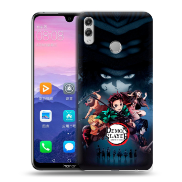 Пластиковый чехол на Huawei Honor 8X Max с принтом Demon Slayer Клинок рассекающий демонов