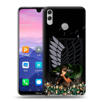 Пластиковый чехол на Huawei Honor 8X Max с принтом Атака титанов