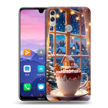 Пластиковый чехол на Huawei Honor 8X Max с принтом Новый год