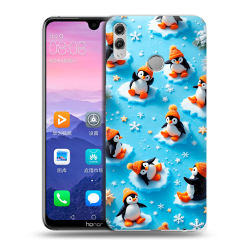 Пластиковый чехол на Huawei Honor 8X Max с принтом Новый год